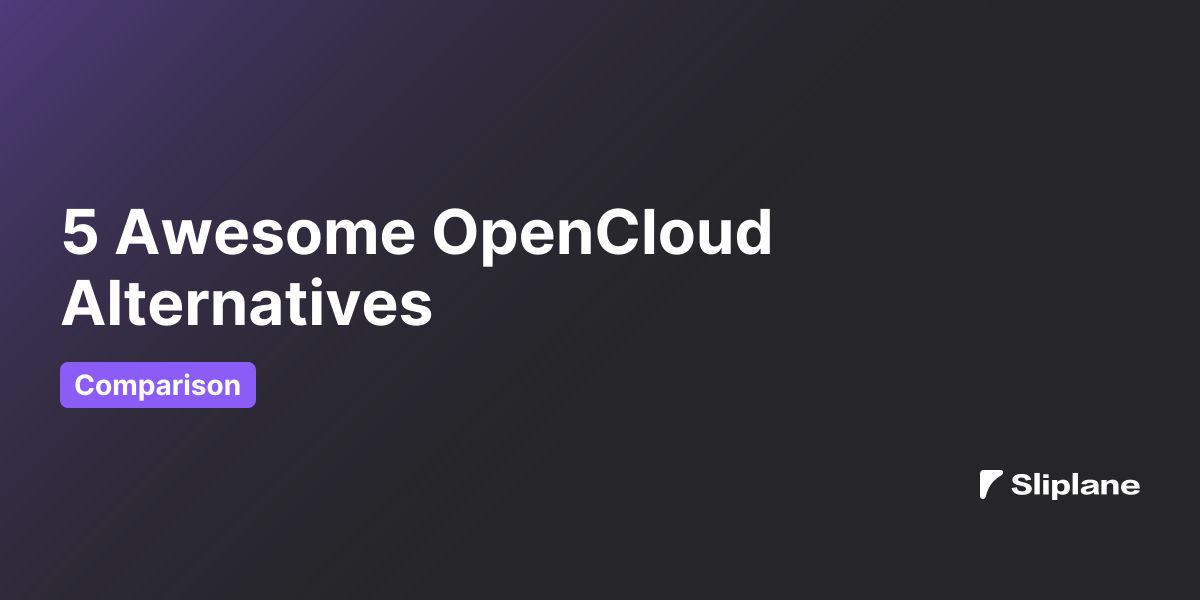 5 Awesome OpenCloud Alternatives