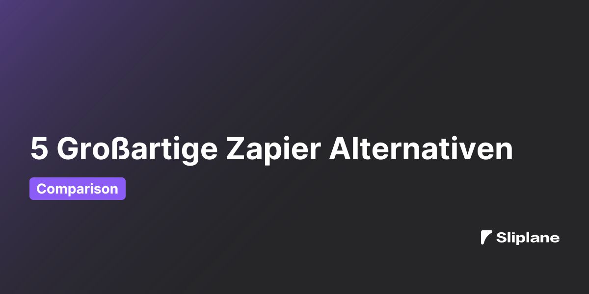 5 Großartige Zapier Alternativen