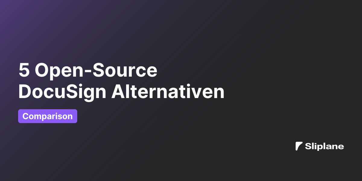5 Open-Source DocuSign Alternativen